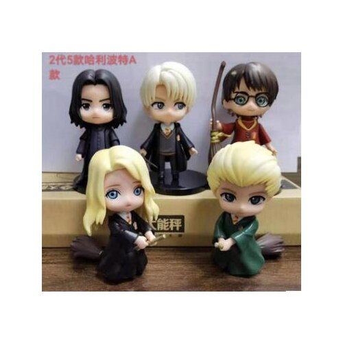 Harried 5pcs/et cute Q Posket Hermione Malfoy Snape Ron PVC Figures Toys Dolls for children birthday gift