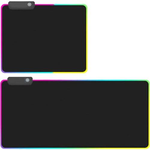 RGB Gaming Mouse Pad Oversized Glowing LED Extended Illuminated USB Keyboard Thicken Colorful Luminous For PC Laptop Desktop