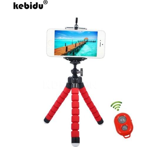 Kebidu Selfie Monopod Wireless Bluetooth Shutter + Holder Flexible Tripod Bracket Stand Mount For Gopro Hero 5 Camera For Phone