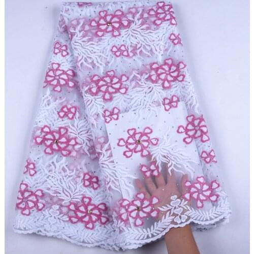 2020 Latest Nigerian Wine Red Laces Fabrics High Quality African Laces Fabric for Wedding Dress French Tulle Lace For PartyA1617