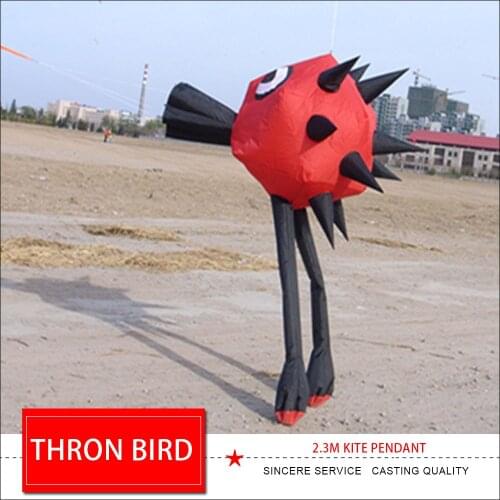 New arrival 2.3m thron bird soft kite pendant 3D solid inflatable kite for audlts outdoor fun toys