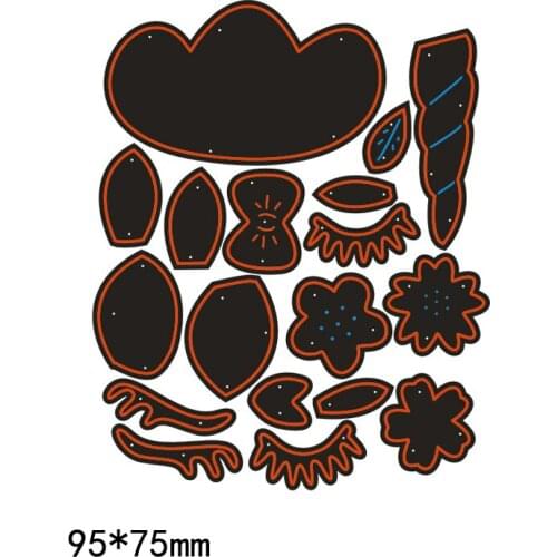 New Metal steel Cutting Dies Stencil for DIY Scrapbooking Embossing Paper Cards Animal unicorn Diecuts Eyelash flower
