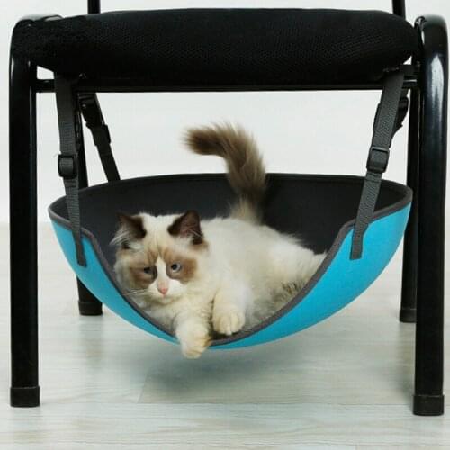 New Safe Pet Hammock EVA Elliptical Cats Bed Cat Blanket Swing Iron Cage Chair Hanging Bed Gatos Productos Para Mascotas