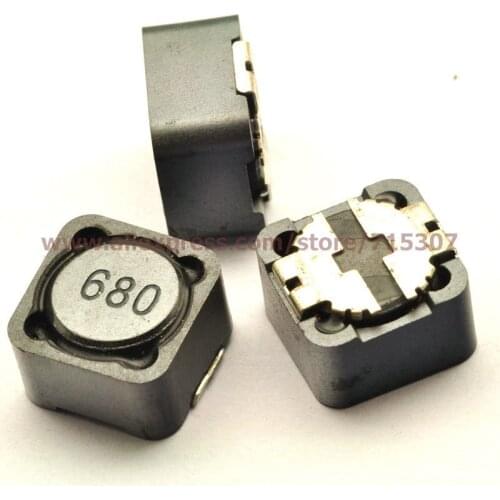 PHISCALE 30pcs of smd shielded power inductor 68UH 680 12*12*7