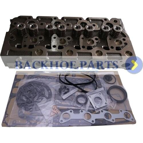 V1702 Engine Complete Cylinder Head + Full Gasket Set for Kubota Excavator KH90