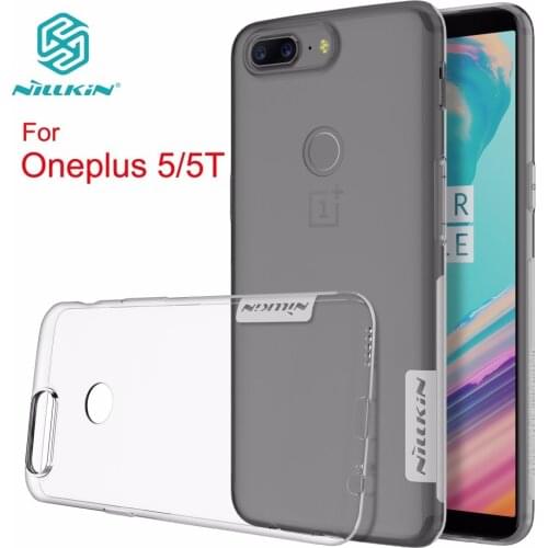 NILLKIN Nature TPU clear Oneplus 5T case Transparent soft Luxury back cover for oneplus 5T/5 one plus 5T/5 with retailed package
