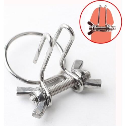 Adjustable Metal Urethral Dilator Sex Toys For Men Penis Plug Women Vagina Pussy Expander Foreskin Cock Ring Chastity Device