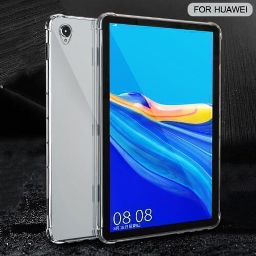 Silicon Case For Huawei MediaPad T5 T3 10 9.6 M3 8.4 M5 Lite 8.0 10.1 Clear Transparent Case Soft TPU Back Cover Tablet Case