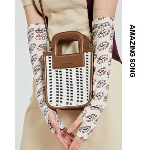 Amazing Song Vegetable Basket Bag Hollow Bag Female Summer Small Portable Shopping Bag Shoulder Bag Messenger Hand Bag