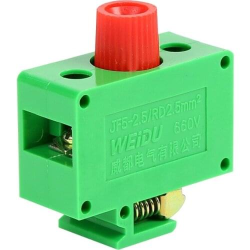 1pcs Safety fuse terminals row jf5-2.5 RD flame retardant closure type terminals