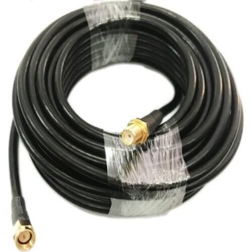 10meters length RG58 Coaxial Cable SMA female to SMA male RFID RF cable for long range uhf rfid antenna reader