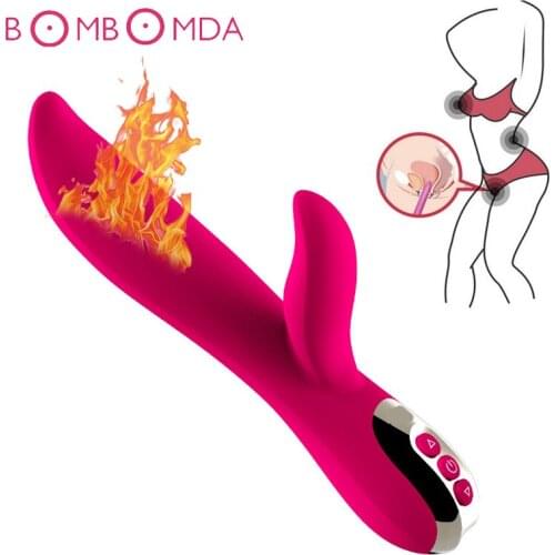 10 Speed Vibration Heating Dildo Vibrator Clitoris Stimulator G spot Warm Vibrators Vagina Masturbator For Woman Adults Sex Toys