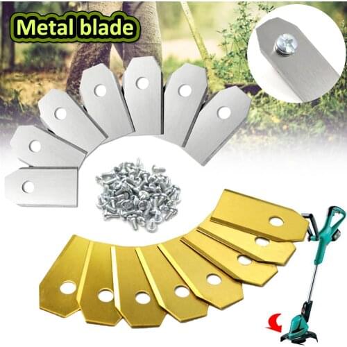 30pcs Lawn Robot Blade Golden Titanium Plating Lawn Mover Replacement Blade For Husqvama Automatic Moving Machine Essential Tool
