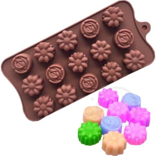 3D Flower Silicone Molds Lace Fondant Mould Craft Cake Rose Candy Chocolate Sugar Icing Baking Tool Soap Mold Cake Decoration