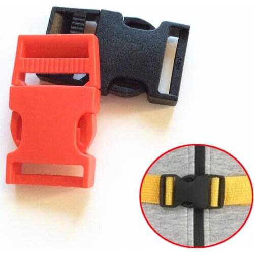 5 Pcs 25mm Color Plastic Arched and Internal Detachable Backpack with Belt Buckle Travel Accessories Sports Bag with Buckle