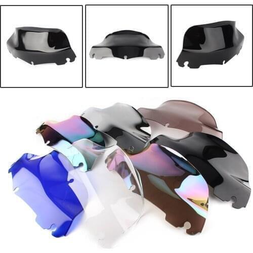 9'' 9 Inches Wave Windshield Windscreen For Harley Electra Glide Street Touring 2014 2015 2016 High Quality ABS