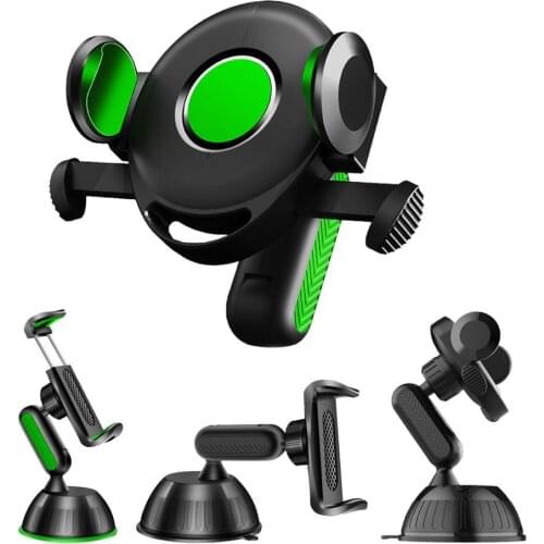 Car Phone Holder Universal Suction Cup Mount Non-slip Dashboard Auto Lock Cellphone Stand for Smartphone Car Accessories