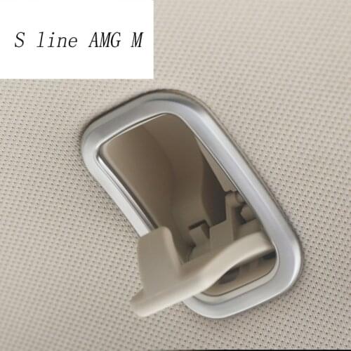 Car styling For Mercedes Benz S class W222 s320 s350 S400 2014-2017 Car-styling ABS Chrome Car Roof Hook Cover Trim Accessories