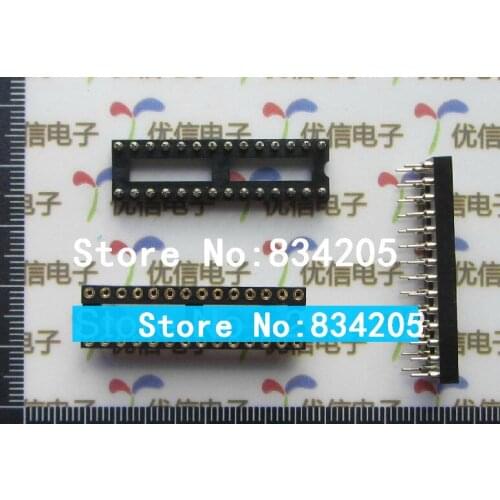 Free shipping 28P DIP circular hole IC socket Chip base narrow-body connector