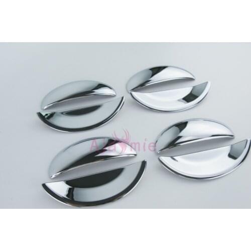 Door Handle Bowl Insert and Cover ABS Frame Panel Chrome Detector Car Styling For Peugeot 206 CITROEN C2 Accessories