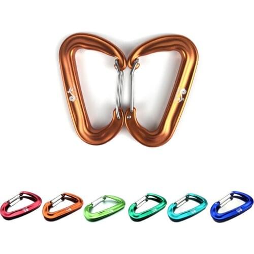 4 Pcs Small 12KN Aluminum Magnesium Alloy Karabiner Pet Carabiners And Hooks for Camping,Hiking,Outdoor & Gym