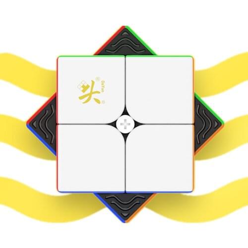 Dayan TengYun 2x2 PLUS V2 M Magnetic Magic Cube Professional Teng Yun Plus 2x2x2 cubo magico Puzzle Toy Educational Cubes