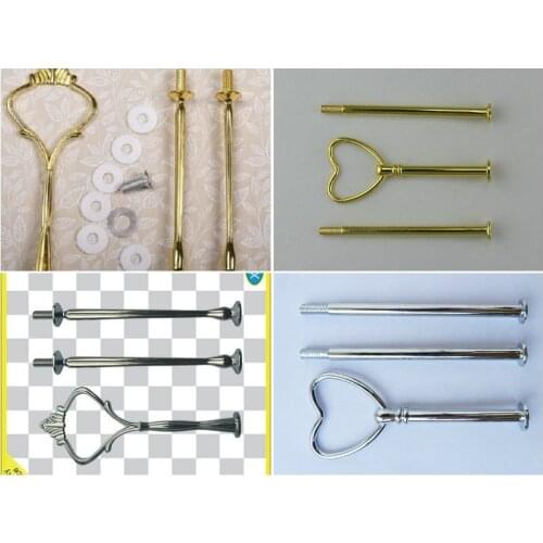 Love cake pan rack metal fruit plate rack quality snack stand silver/gold