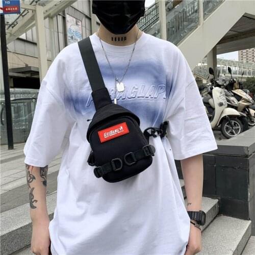 2021 Fashion Unisex Chest Bag Mini Shoulder Pouch Nylon Travel Knapsack Multi-Function Anti-Theft Crossbody Bags Men Phone Pouch