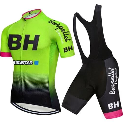 Maillot de Cyclisme Homme BH Bicycle Team Short Sleeve Maillot Ciclismo Mens Cycling Jersey Summer Cycling Clothing Sets 20D