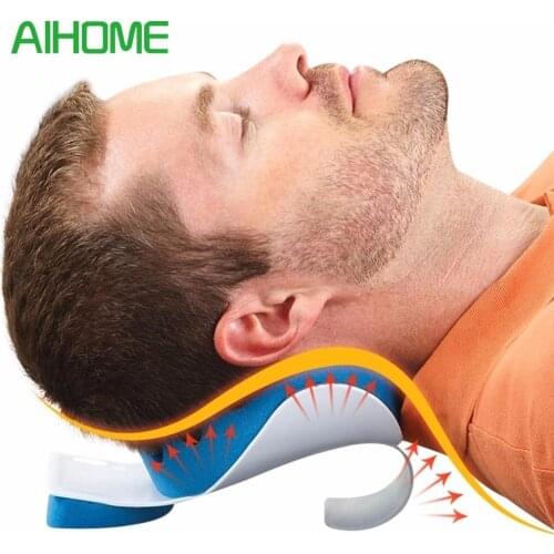 Neck Pillow Neck and Shoulder Relaxer Real Ease Neck Support Travel Pillow Comfortable Orthopedic Pillows for Sleeping