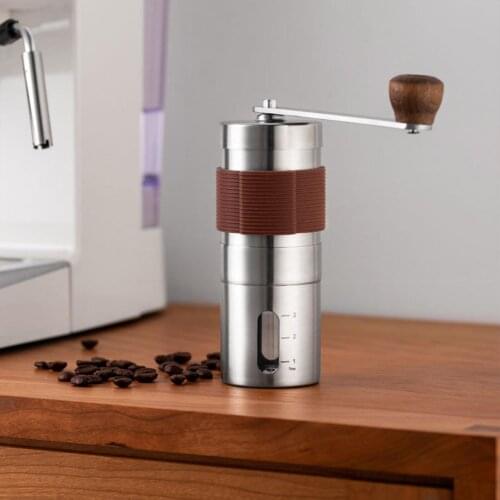 Portable Coffee Grinder Mini Stainless Steel Hand Manual Handmade Coffee Beans Burr Grinders Mill Kitchen Tool Grinders