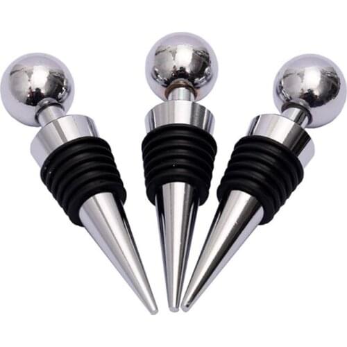 Red Wine Bottle Stopper Reusable Vacuum Sealed Twist Plug Leakproof Wedding T3LE