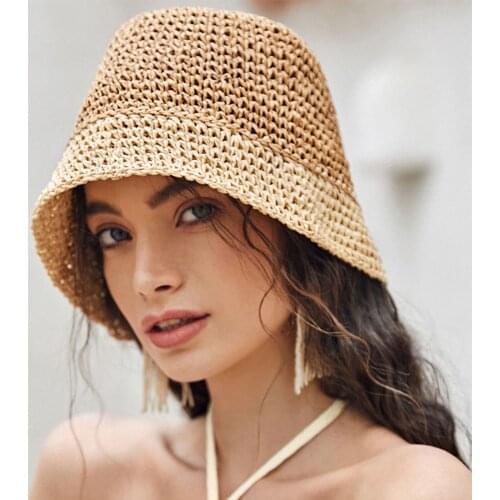 Sun Hat For Girls Hot Sale High Quality Womens Color Matching Sun Shade Fisherman Hat Bucket Hat For Dropshipping Wholesale