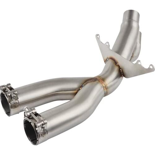 Exhaust Mid Pipe for BMW S1000RR 2017 2018 S1000 RR S 1000 RR Stainless Steel Down Pipe Decat Eliminator Race Motorcycle Exhaust