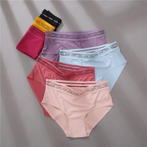 FINETOO Women Mesh Sexy Panties High Waist Briefs Cotton Fashion Underpants Female Breathable Underwear Girls Intimates Lingerie