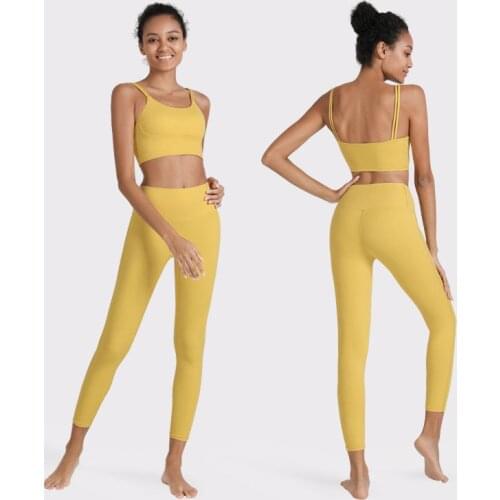 Women Sports Suit High Wist Yoga Leggings Set Sports Bra Gym Clothing Workout Clothes Fitness Set Athletic Wear
