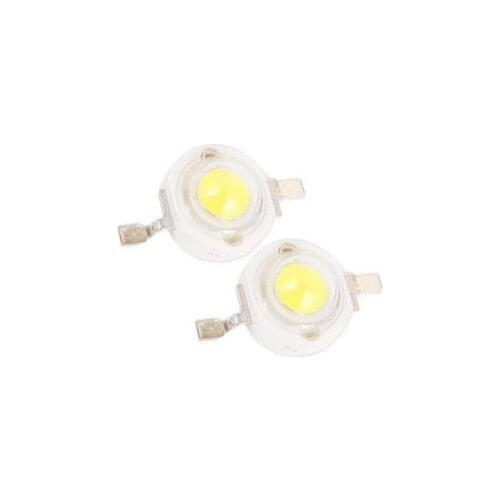 10PCS 1W Pure White SMD LED Beads NEW GOOD QUALITY