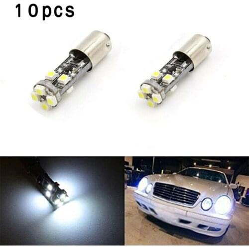 Car LED Parking Light Lamps For Mercedes-Benz W210 E55 AMG BA9S White Direct replacement 6000K Super bright 10pcs