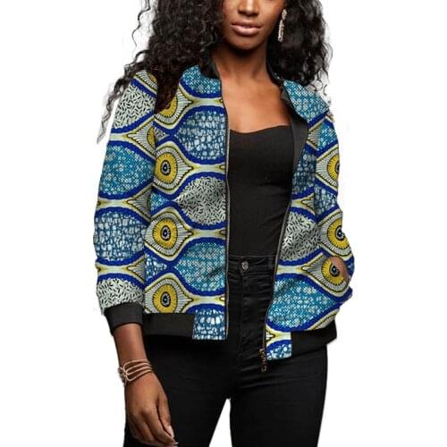 2020 African fashion print womens jacket new arrivals bright-coloured bomber jackets