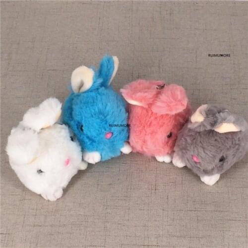 4Colors Choice - 9CM Approx. Rabbit Plush Stuffed TOY DOLL , key chain Pendant Plush DOLL TOY