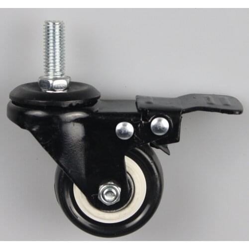 4 x Heavy Duty 50mm PU Swivel Castor Wheels Trolley Furniture Caster