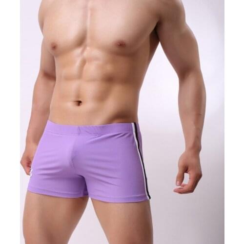 6 color New Arrival Mens Solid Home Wear Boxer Sexy Arrow Pants Shorts Underwear