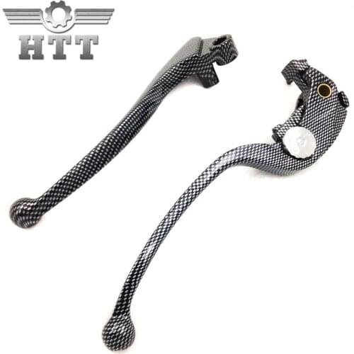 Aftermarket free shipping motorcycle parts Carbon Brake Clutch Lever For 2007-2012 2009 2010 2011 Kawasaki ZX6R ZX-10R 07-12