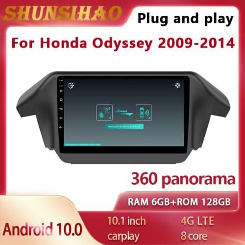 ShunSihao 7862 car Radio recorder For Honda Odyssey 2009-2014 Multimedia android all in one GPS Navi Video player Carplay
