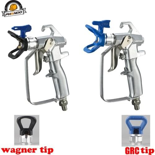 PHENDO Airless paint sprayer gun Contractor GRC 2-finger 3600Psi 24.8MP GRC tip 517 tips guard and 287033 gun filters