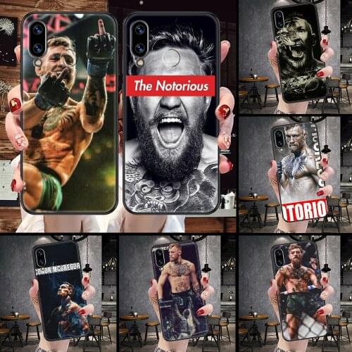 Boxing Conor McGregor Phone Case For Huawei Honor 6A 7A 7C 8A 8X 8 9 9X 10 10i 20 Lite Pro black luxury Etui trend prime
