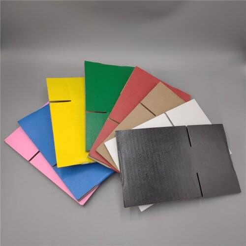 26*15*18cm 50pcs colorful corrugated paper packaging shipping box packaging mailing box