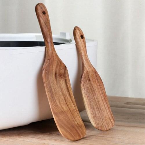 Wooden Spatula Kitchen Nonstick Dedicated Wooden Kitchenware Heat Resistant Norbi Wooden Cooking Shovel Spoon