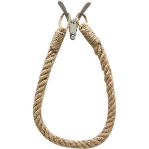 Nautical Rope Toilet Paper Holder,Bathroom Towel Ring Holder,Paper Towel Holder Wall Mount,For Kitchen,Bathroom,Bedroom