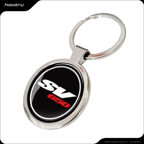Chrome Motorcycle Keychain Key Ring Case for Suzuki SV650 SV650S SV 650